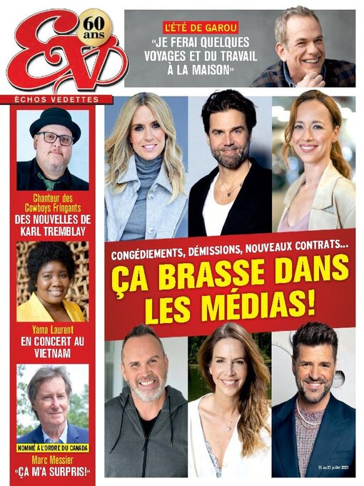 Title details for Échos Vedettes by TVA Publications Inc. - Available